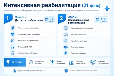 Реабилитация за 21 день в Комсомольске-на-Амуре